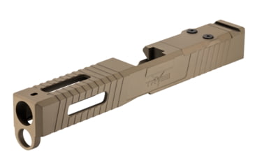 Image of TRYBE Defense Pistol Slide, Glock 17, Gen 5, Viper Cut, Version 1, FDE Cerakote, SLDG17G5VPR-FDE