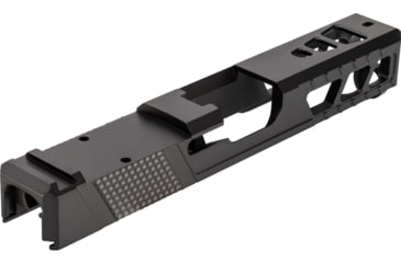 Image of TRYBE Defense Pistol Slide, Glock 19, Gen 3, RMR Cut, Version 2, Black Cerakote, No Base Plate Included, SLDG19G3RMRV2-BN