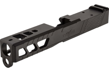 Image of TRYBE Defense Pistol Slide, Glock 19, Gen 3, Venom Cut, Version 2, Black Cerakote, No Base Plate Included, SLDG19G3VNMV2-BN