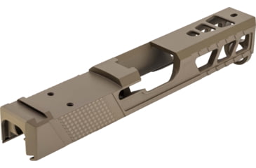Image of TRYBE Defense Pistol Slide, Glock 19, Gen 4, DeltaPoint Pro Cut, Version 2, FDE Cerakote, No Base Plate Included, SLDG19G4DPV2-FDE