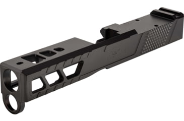 Image of TRYBE Defense Pistol Slide, Glock 19, Gen 4, RMR Cut, Version 2, Black Cerakote, No Base Plate Included, SLDG19G4RMRV2-BN