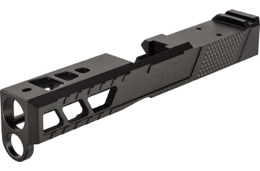 Image of TRYBE Defense Pistol Slide, Glock 19, Gen 4, Venom Cut, Version 2, Black Cerakote, No Base Plate Included, SLDG19G4VNMV2-BN