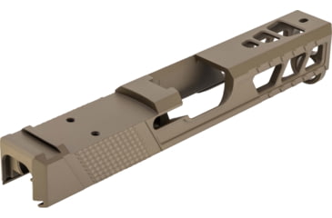 Image of TRYBE Defense Pistol Slide, Glock 19, Gen 4, Venom Cut, Version 2, FDE Cerakote, No Base Plate Included, SLDG19G4VNMV2-FDE