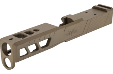 Image of TRYBE Defense Pistol Slide, Glock 19, Gen 4, Viper Cut, Version 2, FDE Cerakote, No Base Plate Included, SLDG19G4VPRV2-FDE