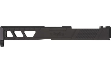 Image of TRYBE Defense Pistol Slide, Glock 19, Gen 5, DeltaPoint Pro Cut, Version 2, Black Cerakote, No Base Plate Included, SLDG19G5DPV2-BN