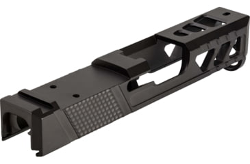 Image of TRYBE Defense Pistol Slide, Glock 26, Gen 3/4, DeltaPoint Pro Cut, Version 2, Black Cerakote, No Base Plate Included, SLDG26G34DPV2-BN
