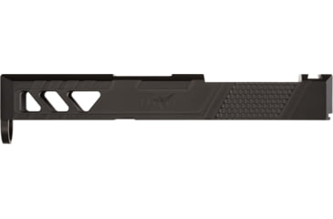 Image of TRYBE Defense Pistol Slide, Glock 26, Gen 3/4, DeltaPoint Pro Cut, Version 2, Black Cerakote, No Base Plate Included, SLDG26G34DPV2-BN