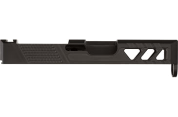 Image of TRYBE Defense Pistol Slide, Glock 26, Gen 3/4, DeltaPoint Pro Cut, Version 2, Black Cerakote, No Base Plate Included, SLDG26G34DPV2-BN