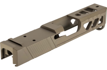 Image of TRYBE Defense Pistol Slide, Glock 26, Gen 3/4, Viper Cut, Version 2, FDE Cerakote, No Base Plate Included, SLDG26G34VPRV2-FDE