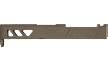 Image of TRYBE Defense Pistol Slide, Glock 26, Gen 3/4, Viper Cut, Version 2, FDE Cerakote, No Base Plate Included, SLDG26G34VPRV2-FDE