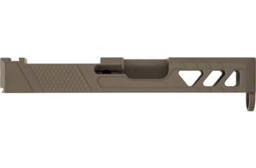 Image of TRYBE Defense Pistol Slide, Glock 26, Gen 3/4, Viper Cut, Version 2, FDE Cerakote, No Base Plate Included, SLDG26G34VPRV2-FDE