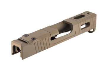Image of TRYBE Defense Pistol Slide, Glock 43/43X, Version 1, RMSc Cut, Cerakote Flat Dark Earth, SLDG43XRMSC-FDE