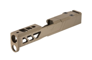 Image of TRYBE Defense Pistol Slide, Glock 43/43X, Version 2, RMSc Cut, Cerakote Flat Dark Earth, SLDG43XRMSCV2-FDE