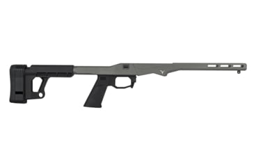 Image of TRYBE Defense R.O.C.S. Rapid Offense Chassis System, Remington Model 700 Short Action, Gray, TRBCHASREMSA-GR