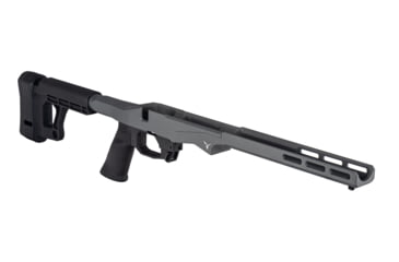 Image of TRYBE Defense R.O.C.S. Rapid Offense Chassis System, Savage Model 10 Short Action, Gray, TRBCHASSAVSA-GR