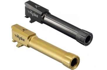Image of TRYBE Defense Sig Sauer P365 Match Grade Threaded Pistol Barrel, Black, Gold, Titanium