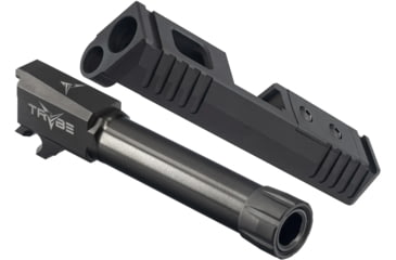 Image of TRYBE Defense Sig Sauer P365 Match Grade Threaded Pistol Barrel, Titanium DLC and TRYBE Defense Sig Sauer P365 Pistol Slide