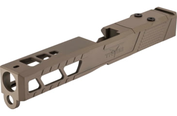 Image of TRYBE Defense Pistol Slide, Glock 17, Gen 3, Venom Cut, Version 2, FDE Cerakote, SLDG17G3VNMV2-FDE