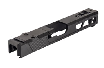 Image of TRYBE Defense Pistol Slide, Glock 17, Gen 3, Viper Cut, Version 2, Black Cerakote, SLDG17G3VPRV2-BN