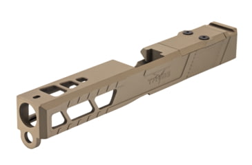 Image of TRYBE Defense Pistol Slide, Glock 17, Gen 3, Viper Cut, Version 2, FDE Cerakote, SLDG17G3VPRV2-FDE