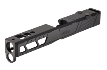 Image of TRYBE Defense Pistol Slide, Glock 17, Gen 4, Viper Cut, Version 2, Black Cerakote, SLDG17G4VPRV2-BN
