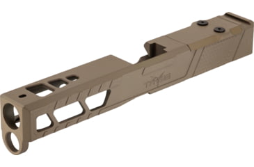 Image of TRYBE Defense Pistol Slide, Glock 17, Gen 5, DeltaPoint Pro Cut, Version 2, FDE Cerakote, SLDG17G5DPV2-FDE