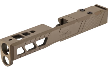 Image of TRYBE Defense Pistol Slide, Glock 17, Gen 5, Venom Cut, Version 2, FDE Cerakote, SLDG17G5VNMV2-FDE