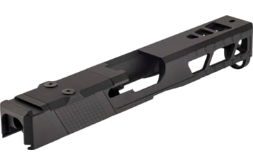 Image of TRYBE Defense Pistol Slide, Glock 17, Gen 5, Viper Cut, Version 2, Black Cerakote, SLDG17G5VPRV2-BN