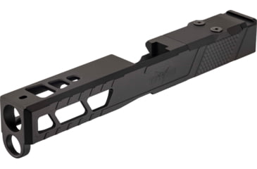 Image of TRYBE Defense Pistol Slide, Glock 17, Gen 5, Viper Cut, Version 2, Black Cerakote, SLDG17G5VPRV2-BN