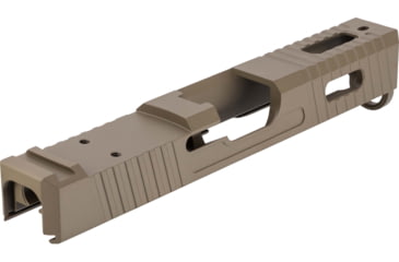 Image of TRYBE Defense TRYBE Defense Pistol Slide, Glock 19, Gen 4, Venom Cut, Version 1, FDE Cerakote, SLDG19G4VNM-FDE