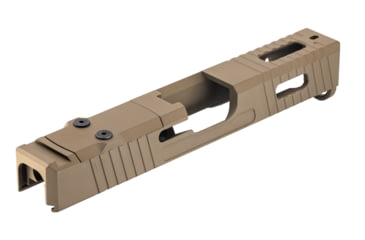Image of TRYBE Defense TRYBE Defense Pistol Slide, Glock 19, Gen 4, Venom Cut, Version 1, FDE Cerakote, SLDG19G4VNM-FDE