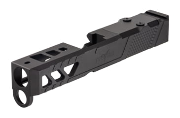 Image of TRYBE Defense Pistol Slide, Glock 26, Gen 3/4, DeltaPoint Pro Cut, Version 2, Black Cerakote SLDG26G34DPV2-BN