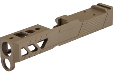 Image of TRYBE Defense Pistol Slide, Glock 26, Gen 3/4, DeltaPoint Pro Cut, Version 2, FDE Cerakote, SLDG26G34DPV2-FDE