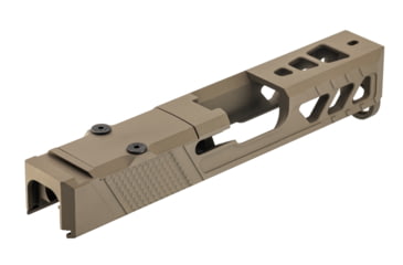 Image of TRYBE Defense Pistol Slide, Glock 26, Gen 3/4, RMR Cut, Version 2, FDE Cerakote, SLDG26G34RMRV2-FDE