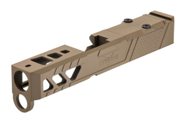 Image of TRYBE Defense Pistol Slide, Glock 26, Gen 3/4, RMR Cut, Version 2, FDE Cerakote, SLDG26G34RMRV2-FDE