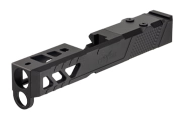 Image of TRYBE Defense Pistol Slide, Glock 26, Gen 3/4, Viper Cut, Version 2, Black Cerakote SLDG26G34VPRV2-BN