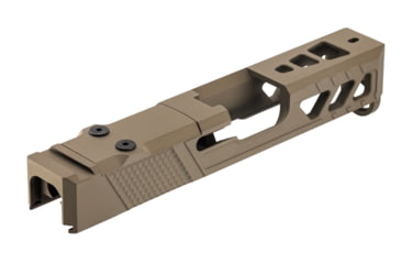 Image of TRYBE Defense Pistol Slide, Glock 26, Gen 3/4, Viper Cut, Version 2, FDE Cerakote, SLDG26G34VPRV2-FDE