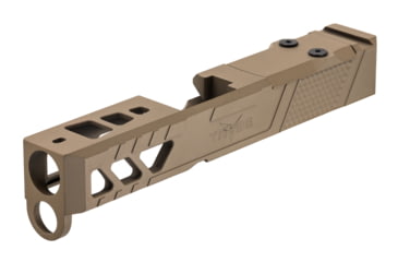 Image of TRYBE Defense Pistol Slide, Glock 26, Gen 3/4, Viper Cut, Version 2, FDE Cerakote, SLDG26G34VPRV2-FDE