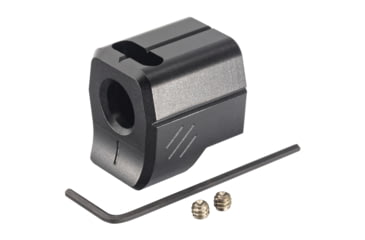 Image of EDEMO TRYBE Defense Universal 9mm Compensator - Compact Firearms, Black, TRBDUNI9MMCC-BK, EDEMO1