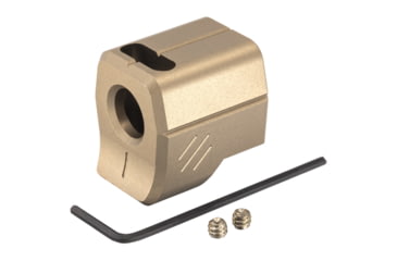 Image of TRYBE Defense Universal 9mm Compensator - Compact Firearms, Flat Dark Earth, TRBDUNI9MMCC-FDE