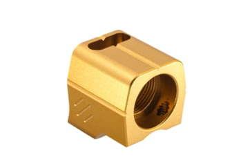 Image of EDEMO TRYBE Defense Universal 9mm Compensator - Compact Firearms, Gold, TRBDUNI9MMCC-GLD, EDEMO1