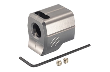 Image of TRYBE Defense Universal 9mm Compensator - Compact Firearms, Gray, TRBDUNI9MMCC-GR