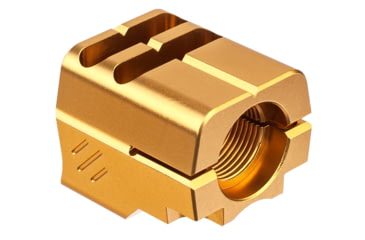 Image of TRYBE Defense Universal 9mm Compensator - Full Size Firearms, Gold, TRBDUNI9MMFS-GLD