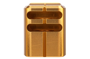 Image of TRYBE Defense Universal 9mm Compensator - Full Size Firearms, Gold, TRBDUNI9MMFS-GLD