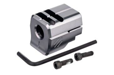 Image of TRYBE Defense Universal 9mm Compensator - Full Size Firearms, Gray, TRBDUNI9MMFS-GR