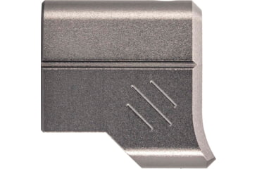 Image of TRYBE Defense Universal Single Port 9mm Compensator, Compact Firearms, Gray, TRBDSPUNI9MMCC-GR