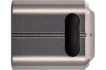 Image of TRYBE Defense Universal Single Port 9mm Compensator, Compact Firearms, Gray, TRBDSPUNI9MMCC-GR