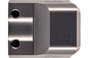 Image of TRYBE Defense Universal Single Port 9mm Compensator, Compact Firearms, Gray, TRBDSPUNI9MMCC-GR