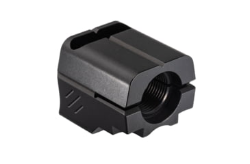 Image of TRYBE Defense Universal Single Port 9mm Compensator, Full Size Firearms, Black, TRBDSPUNI9MMFS-BK