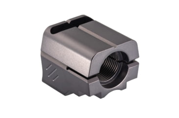 Image of TRYBE Defense Universal Single Port 9mm Compensator, Full Size Firearms, Gray, TRBDSPUNI9MMFS-GR